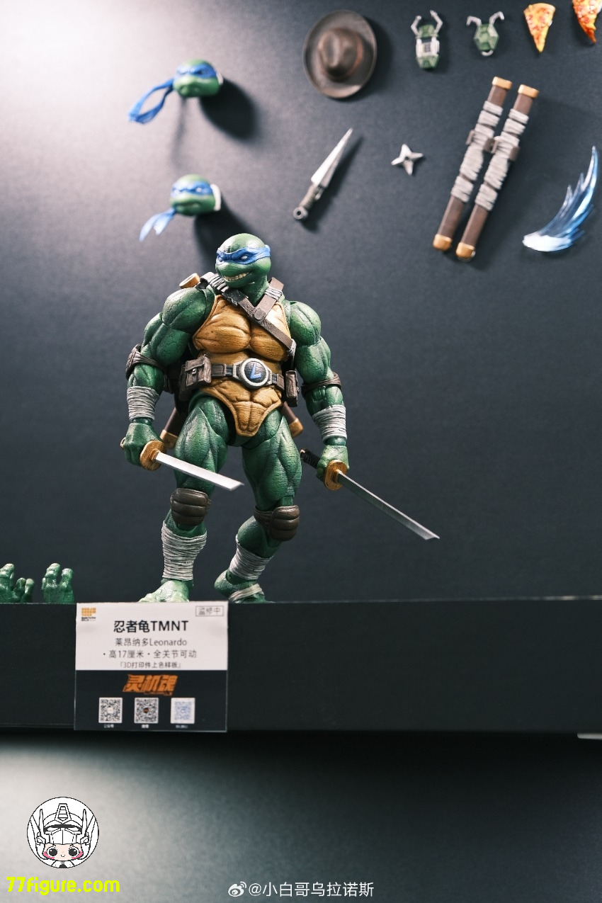 【先行販売】霊機魂 ティーンエイジ  ミュータント ニンジャ タートルズ 『TMNT 』レオナルド 塗装済み可動フィギュア