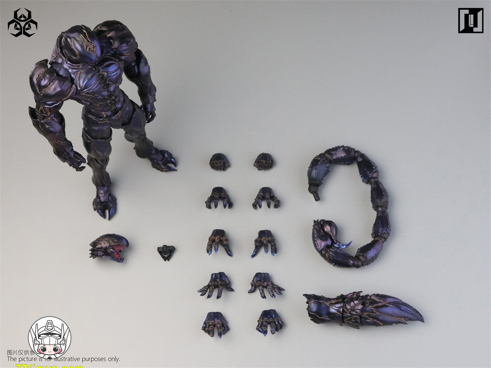 【予約商品】Mirrfig 1/12 MF004-B エボリューショナリー・バトルフィールド：プレイグ ゴーストパープル 塗装済み可動フィギュア