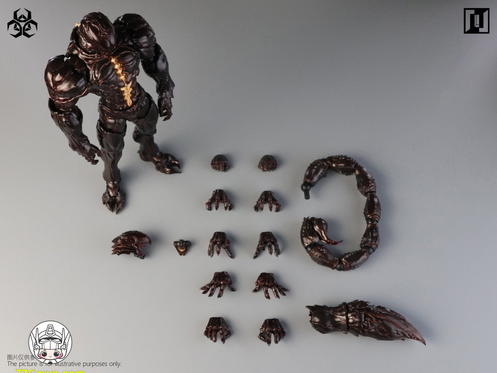 【予約商品】Mirrfig 1/12 MF004-A エボリューショナリー・バトルフィールド：プレイグ レインフォレストレッド 塗装済み可動フィギュア