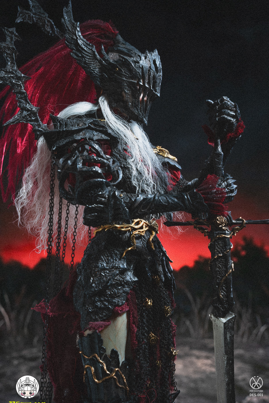 【予約商品】POP COSTUME 1/6 薔薇の騎士 荊棘の王冠 DES-001 塗装済み可動フィギュア