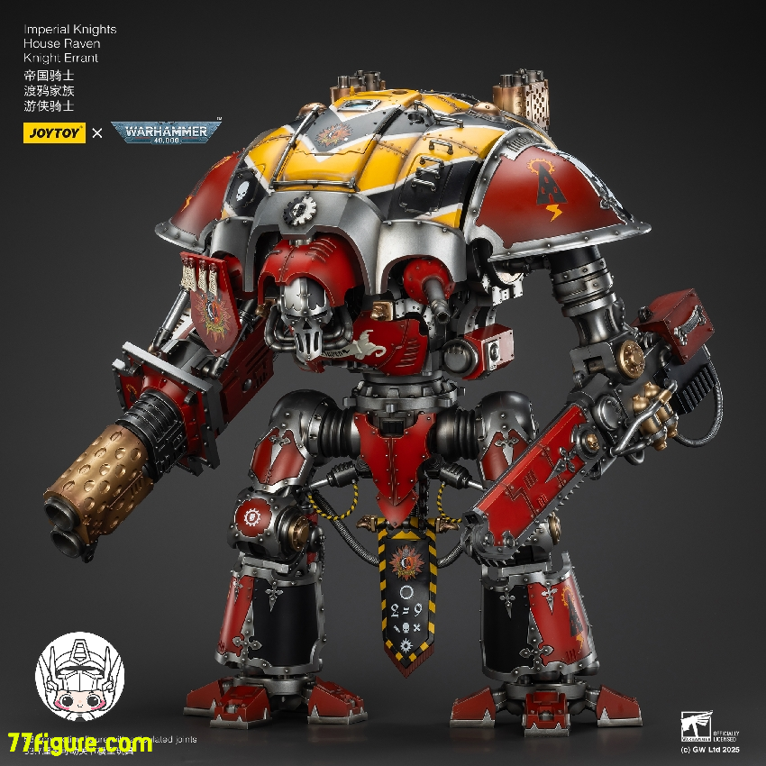 【予約商品】ジョイトイ JoyToy Source 1/18 『ウォーハンマー40K』インペリアル ナイト ハウス レイヴン ナイト エラント 塗装済み可動フィギュア