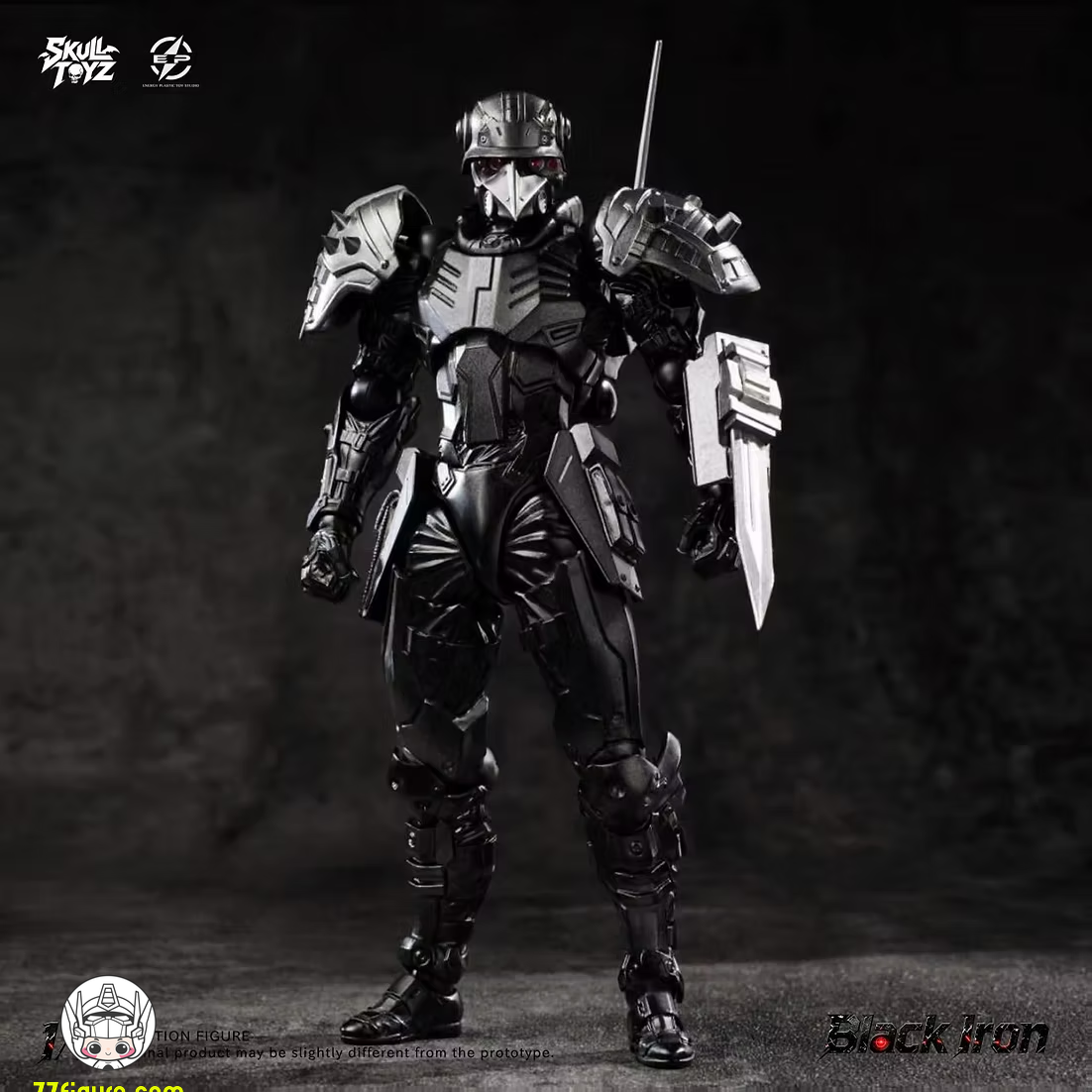【予約商品】Skull Toyz x Snake 1/12 ブラックアイアン サイバー・ソロ 塗装済み可動フィギュア