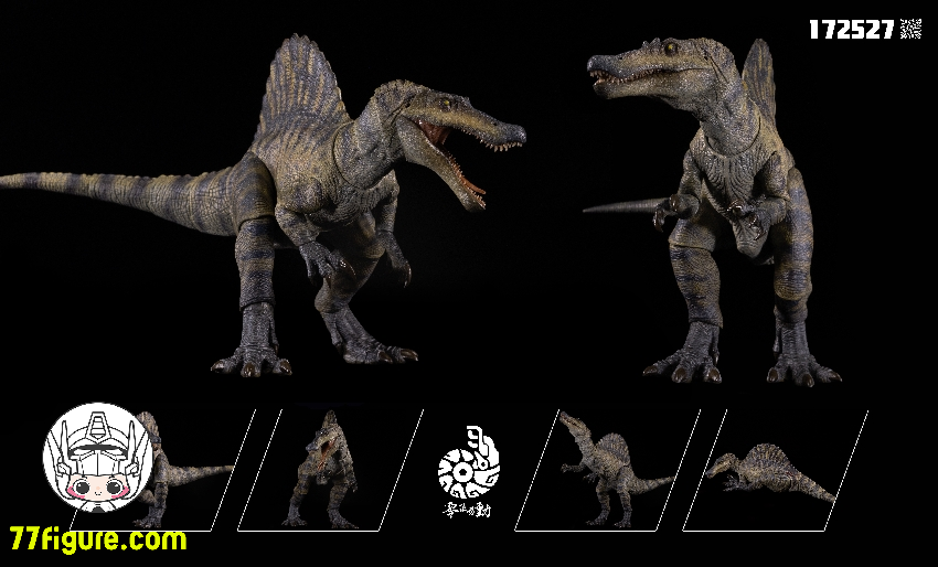 【予約商品】Nanmu Studio 172527 スピノサウルス Supplanter 3.0 グリーンカラー Ver. 塗装済み可動フィギュア