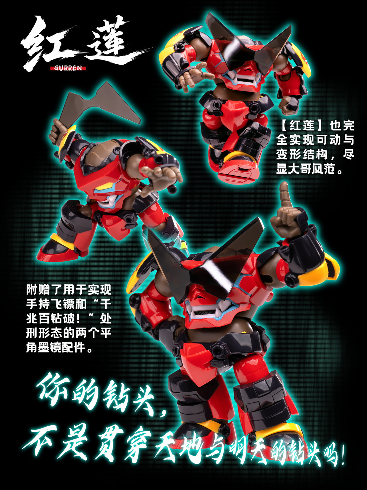 【予約商品】SOSKILL 1/12 SSK-TTGL-01 グレンラガン ちび超可動 プラモデル
