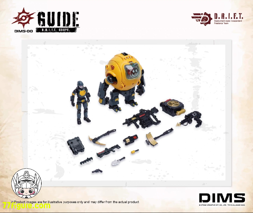 【予約商品】トイズアライアンス 1/18 DIMS-00 ドリフトガイド 塗装済み可動フィギュア