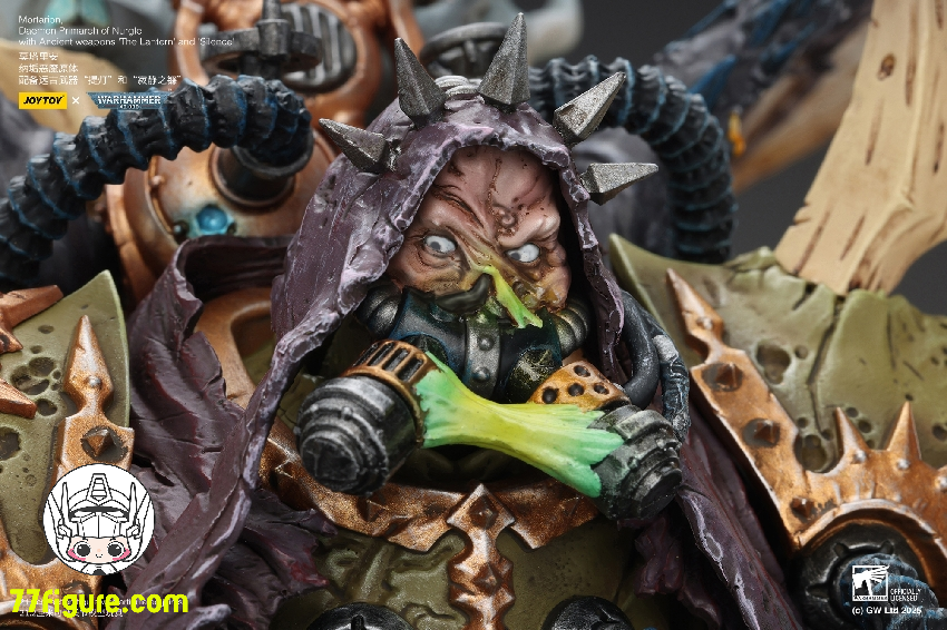 【予約商品】ジョイトイ JoyToy Source 1/18 『ウォーハンマー40K』モータリオン ナーグルのデーモン・プライマーク 古代の武器「ランタン」と「サイレンス」付き 塗装済み可動フィギュア
