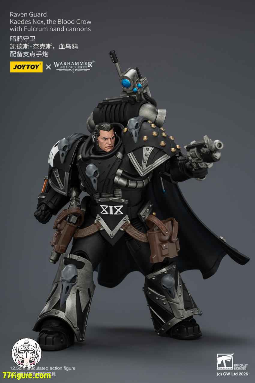 ジョイトイ JoyToy Source 1/18『ウォーハンマー ホルスの異端』レイヴン・ガード カエデス・ネクス、ブラッド・クロウ フルクラム・ハンドキャノン付き 塗装済み可動フィギュア