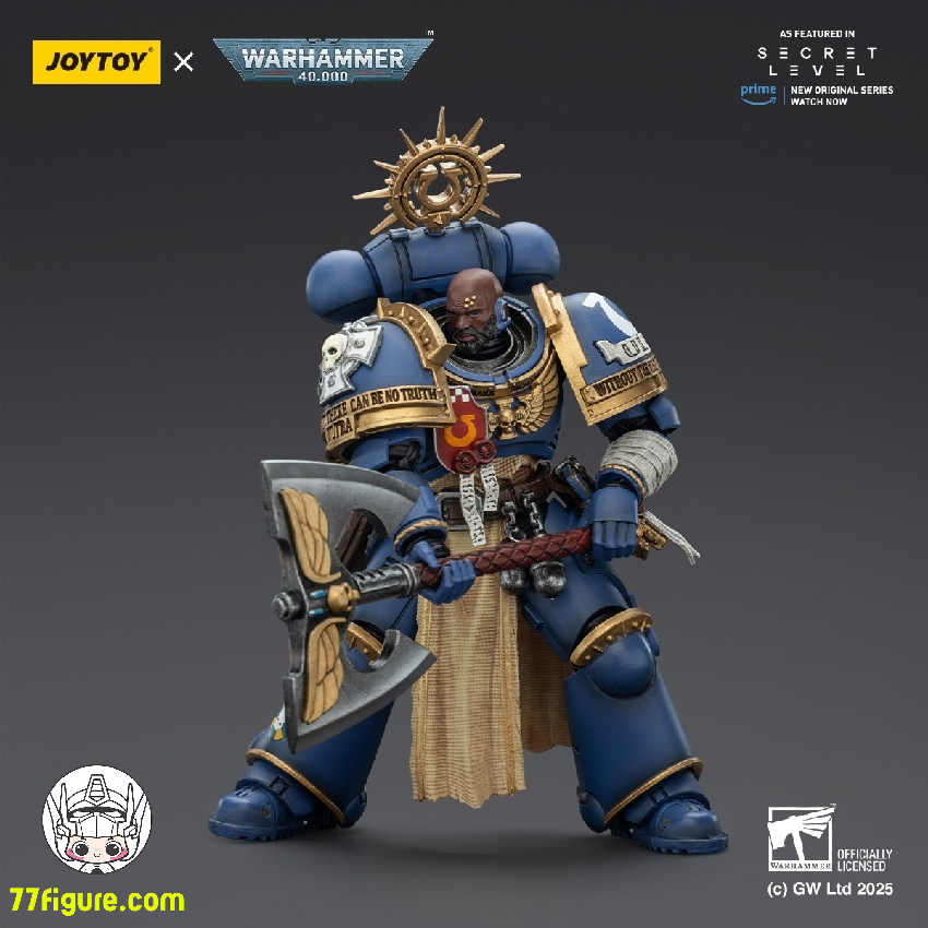 【予約商品】ジョイトイ JoyToy Source 1/18 『ウォーハンマー40K』ウルトラマリーンズ メタウルス パワーアックス ストームシールド プラズマピストル付き 塗装済み可動フィギュア