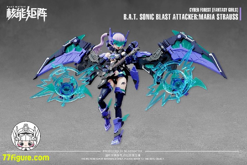 【先行販売】Nuke Matrix 1/12「ファンタジーガール・サイバーフォレスト」B.A.T 狂炫音爆 マリア・シュトラウス プラモデル