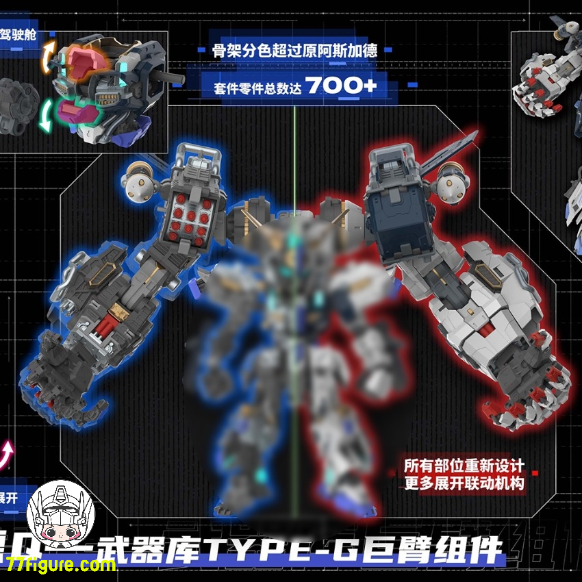【予約商品】Eddas Technology ウルトラQ シリーズ アスガルドQ アーセナル タイプG ジャイアント アーム プラモデル
