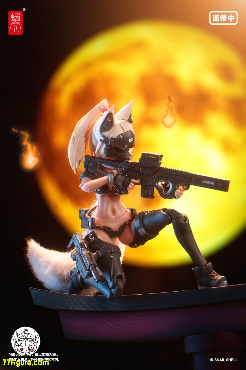 【先行販売】蝸之殻(スネイルシェル)  1/12 タクティカル マスク 水着 キツネ娘 塗装済み可動フィギュア