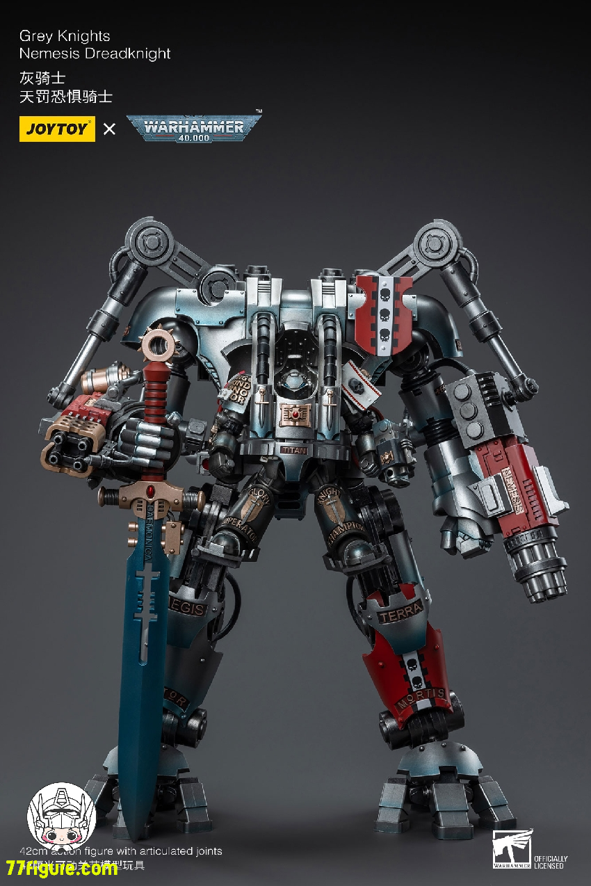 ジョイトイ JoyToy Source 1/18 『ウォーハンマー40K』グレイナイト ネメシスドレッドナイト パイロット付き 塗装済み可動フィギュア