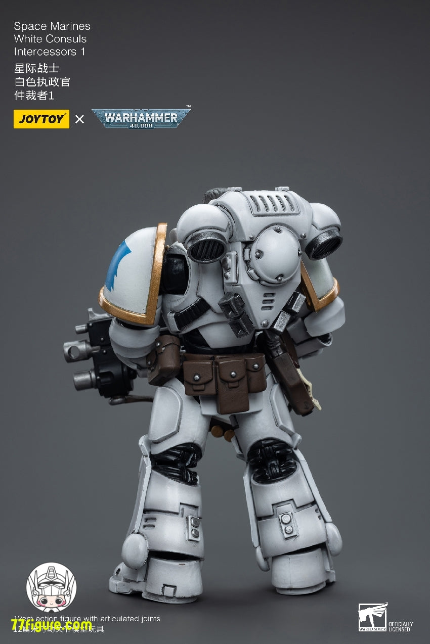 ジョイトイ JoyToy Source 1/18 『ウォーハンマー40K』スペースマリーン ホワイトコンスル インターセッサーズ 1 塗装済み可動フィギュア