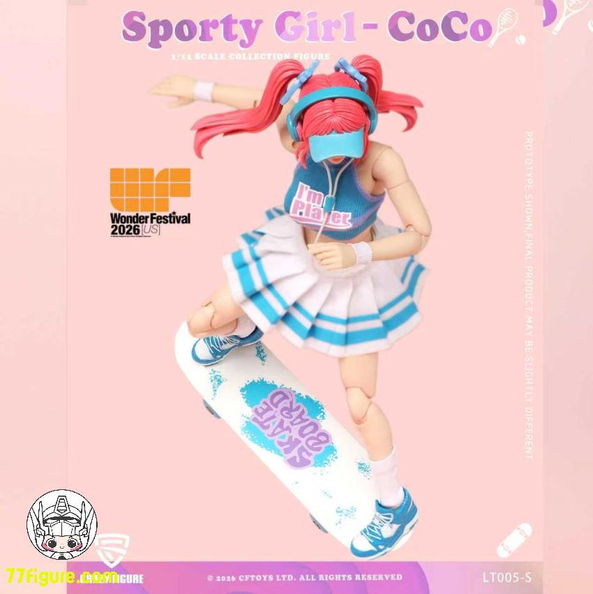 CFTOYS 1/12 LT005-S WF2026 スポーティー・ガール ココ 塗装済み可動 CFTOYS 1/12 LT005-S WF2026 スポーティー・ガール ココ 塗装済み可動