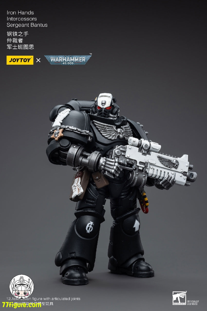 【品切れ】ジョイトイ JoyToy Source 1/18 『ウォーハンマー40K』アイアン ハンズ インターセッサーズ 軍曹バンタス 塗装済み可動フィギュア