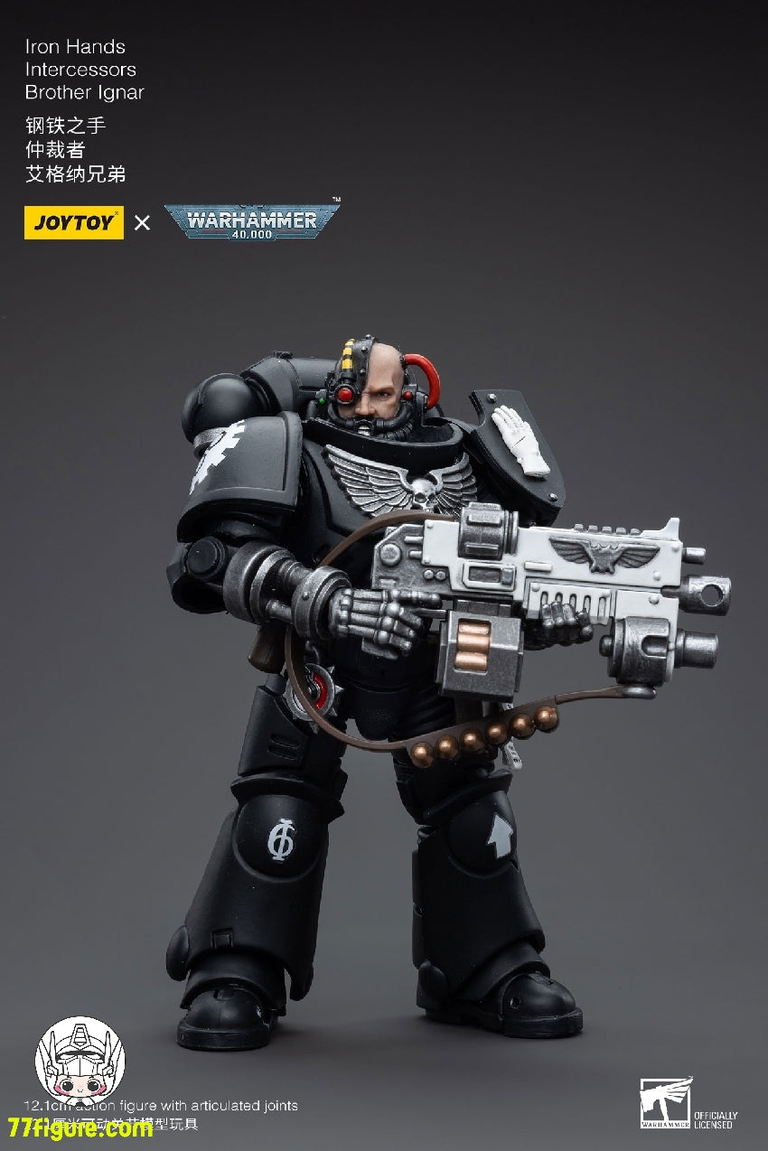 【品切れ】ジョイトイ JoyToy Source 1/18 『ウォーハンマー40K』アイアン ハンズ インターセッサーズ ブラザー イグナル 塗装済み可動フィギュア