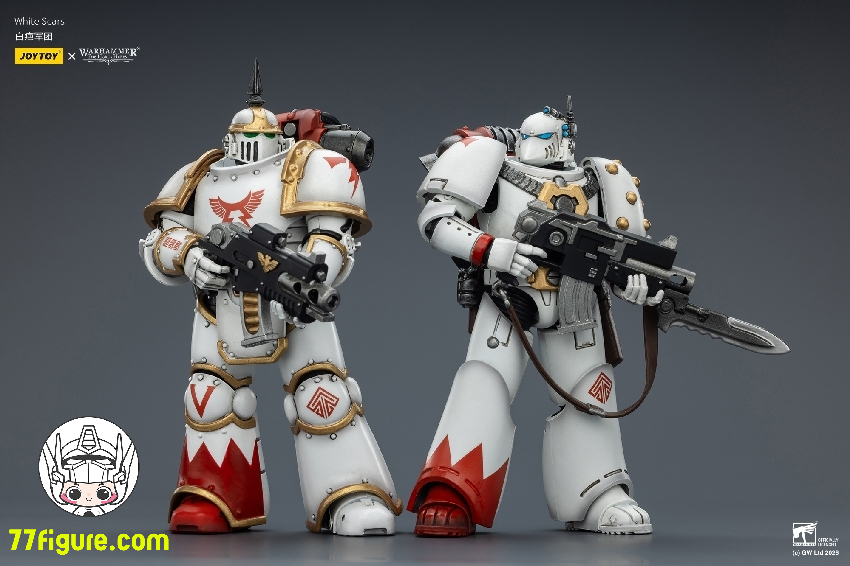 【予約受付終了】ジョイトイ JoyToy Source 1/18 『ウォーハンマー ホルスの異端』ホワイト スカーズ MK タクティカル レジオナリー 二体セット 塗装済み可動フィギュア