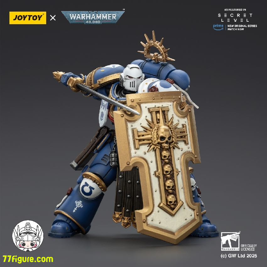 【予約商品】ジョイトイ JoyToy Source 1/18 『ウォーハンマー40K』ウルトラマリーンズ トルヴァルド パワーソード ストームシールドとボルトピストル付き 塗装済み可動フィギュア