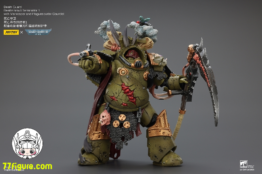 【予約商品】ジョイトイ JoyToy Source 1/18 『ウォーハンマー40K』デスガード デスシュラウド・ターミネーター1 マンリーパーとプレイグスパーター・ガントレット付き 塗装済み可動フィギュア
