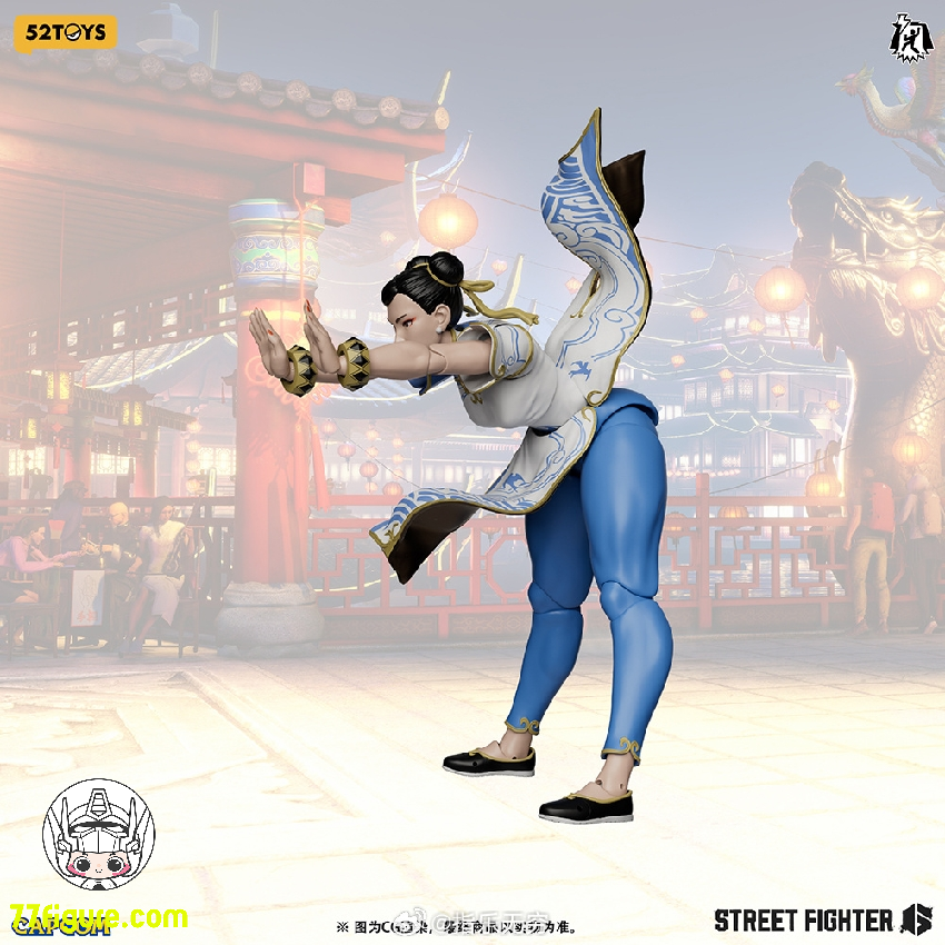 【予約商品】52TOYS 1/12 ライトニング ダンス ストリート ファイター 春麗 チャイナドレス Ver. 塗装済み可動フィギュア