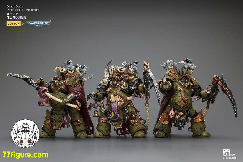 【予約商品】ジョイトイ JoyToy Source 1/18 『ウォーハンマー40K』デスガード デスシュラウド・ターミネーター 三体セット 塗装済み可動フィギュア
