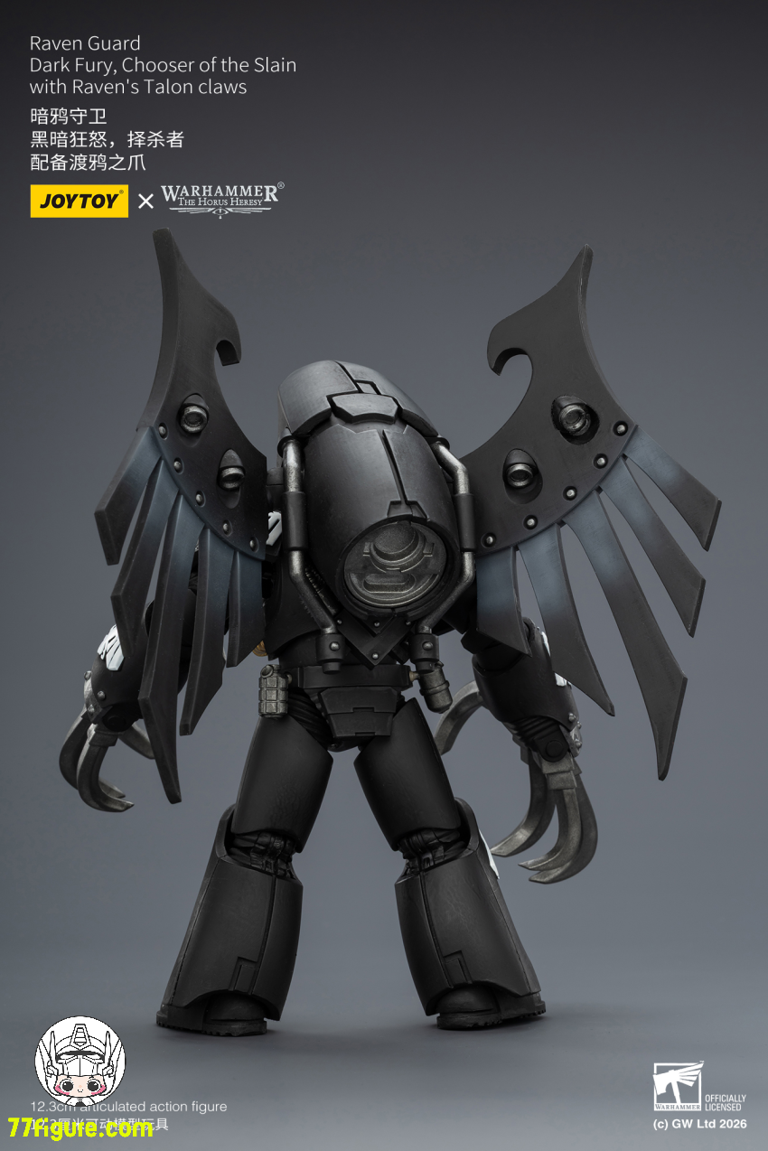 【予約受付終了】ジョイトイ JoyToy Source 1/18『ウォーハンマー ホルスの異端』レイヴンガード ダークフューリー 殺選者 大鴉の鉤爪付き 塗装済み可動フィギュア