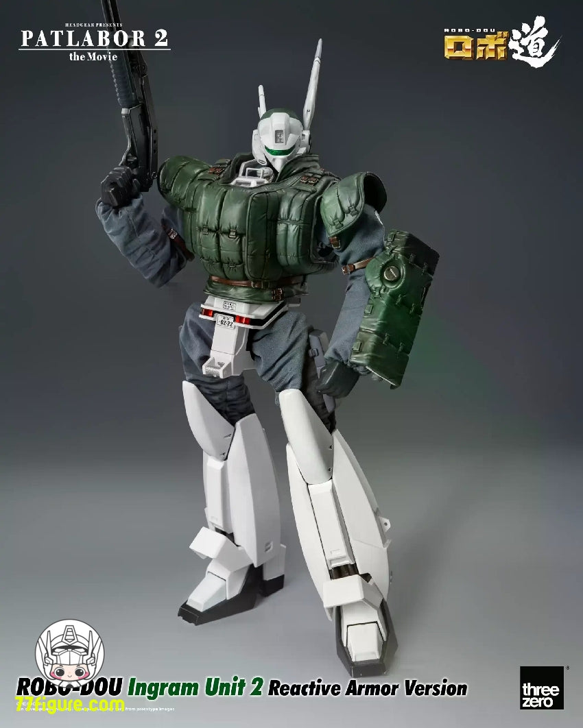 【先行販売】Threezero 1/35 3Z02110W0 『機動警察パトレイバー2 the Movie』ロボ道 イングラム リアクティブアーマー2号機 塗装済み可動フィギュア