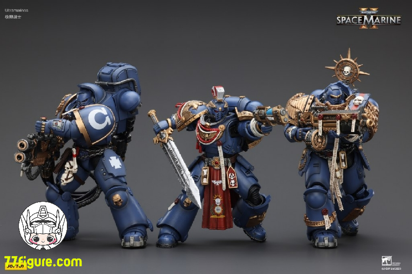 【予約商品】ジョイトイ JoyToy 1/18『ウォーハンマー40K』ウルトラマリーンズ 三体セット 塗装済み可動フィギュア