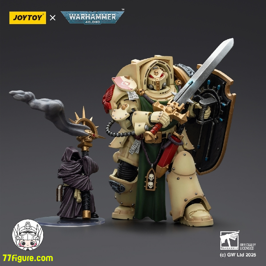 【予約商品】ジョイトイ JoyToy Source 1/18 『ウォーハンマー40K』ダーク エンジェル デスウィングナイト2 パワーソードストームシールドとダークウォッチャー付き 塗装済み可動フィギュア