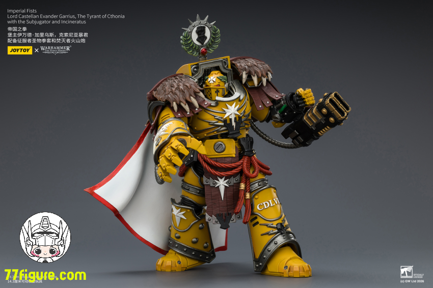 ジョイトイ JoyToy Source 1/18『ウォーハンマー ホルスの異端』インペリアル・フィスト ロード・カステラン エヴァンダー・ガリウス コソニアの暴君 塗装済み可動フィギュア