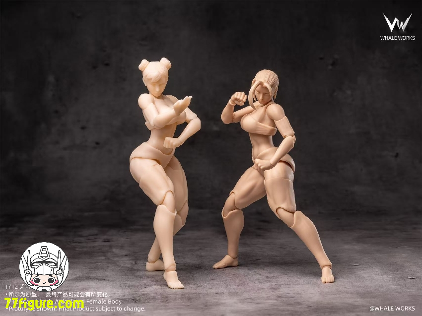 【予約商品】Whale Works 1/12 WW01-A 筋肉質女性 アリア 白肌Ver. 超可動素体