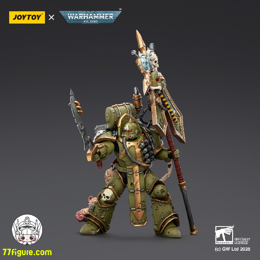【品切れ】ジョイトイ JoyToy Source 1/18 『ウォーハンマー40K』デスガード プレイグ マリーン アイコン ベアラー ボルトガンとプレイグ ナイフ付き 塗装済み可動フィギュア