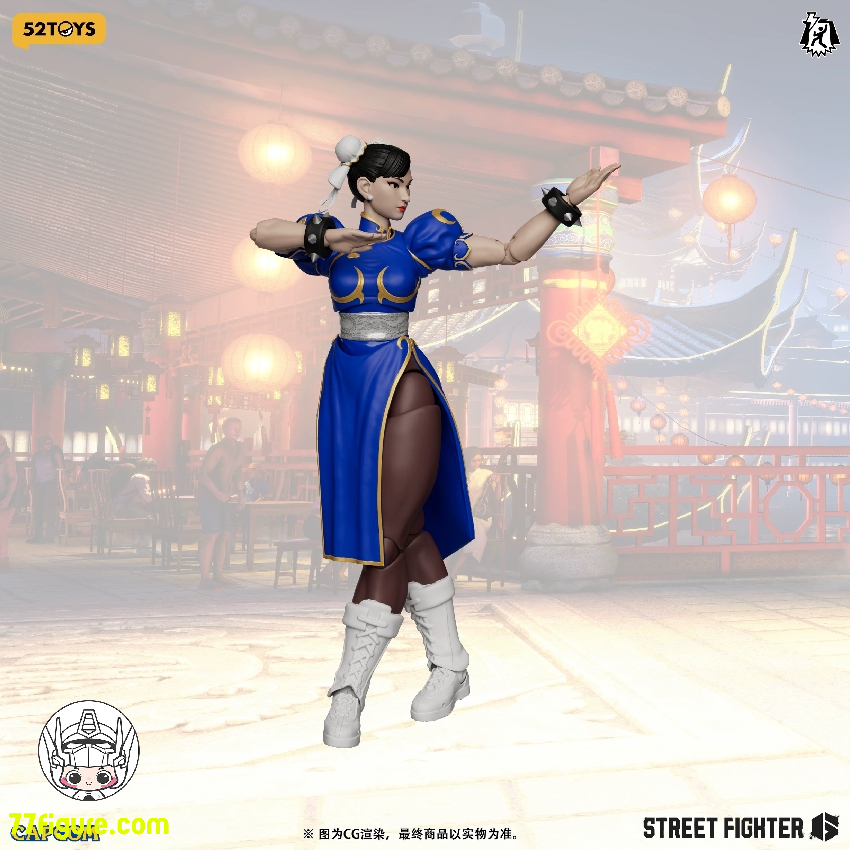 【予約商品】52TOYS 1/12 ライトニング ダンス ストリート ファイター 春麗 アウトフィット2 塗装済み可動フィギュア