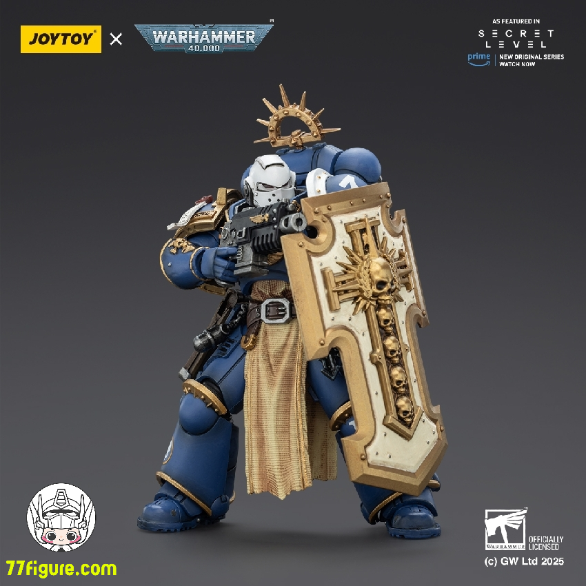 【予約商品】ジョイトイ JoyToy Source 1/18 『ウォーハンマー40K』ウルトラマリーンズ レヴァントゥス パワーソード ストームシールドとボルトピストル付き 塗装済み可動フィギュア