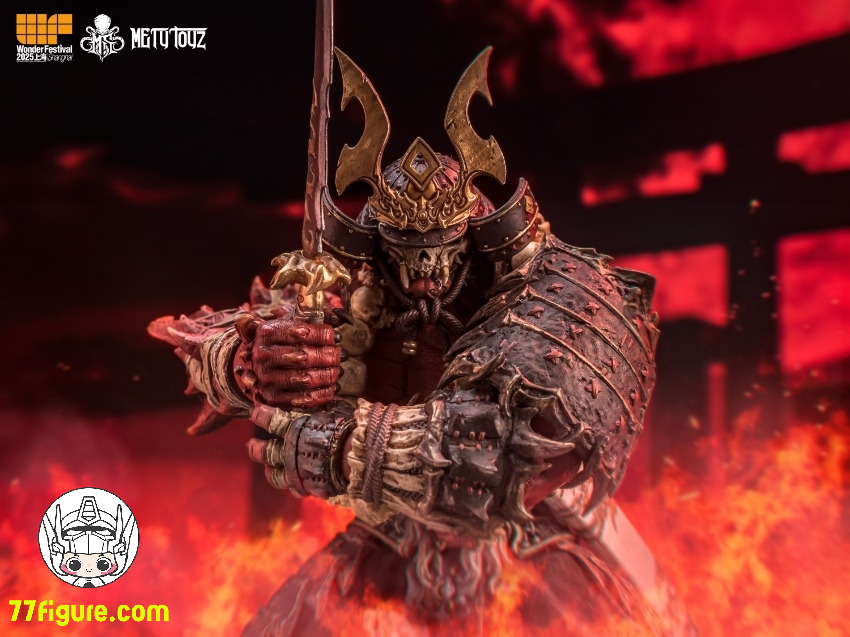 【予約商品】Mety Toyz 1/10  鬼滅修羅  滝川 紅鬼武士 WF2025 限定版 塗装済み可動フィギュア