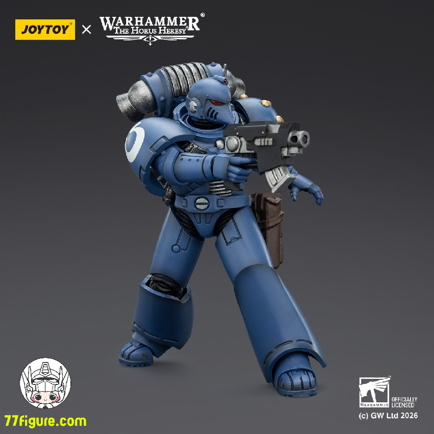 【品切れ】ジョイトイ JoyToy Source 1/18 『ウォーハンマー ホルスの異端』ウルトラマリーンズ MKVI タクティカル レジオナリー 塗装済み可動フィギュア