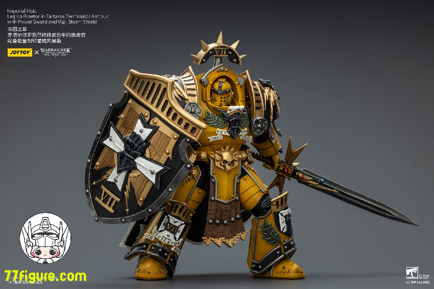 【予約商品】ジョイトイ JoyToy Source 1/18 『ウォーハンマー ホルスの異端』タルタロス・ターミネーターアーマーを身に着けたレギオン・プラエトル パワーソードとヴィジル・ストームシールド付き 塗装済み可動フィギュア