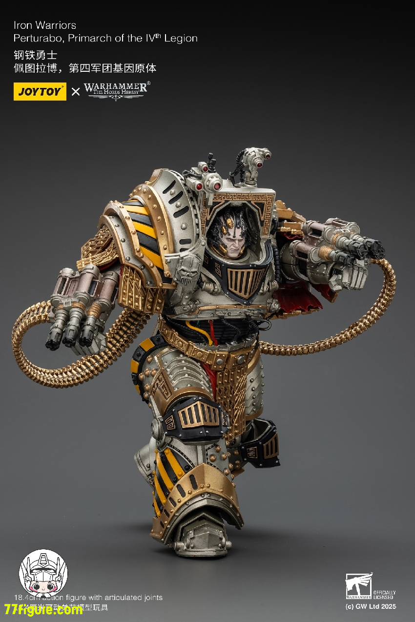 【予約商品】ジョイトイ JoyToy Source 1/18 『ウォーハンマー ホルスの異端』アイアン・ウォリアーズ 第4軍団のプライマーク パータラボ 塗装済み可動フィギュア