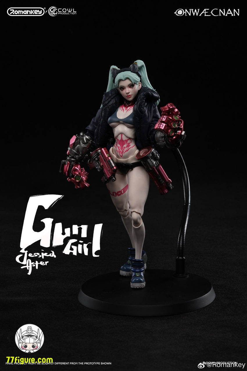 【予約受付終了】Romankey X Cowl 1/12 「Onwæcnan寤」 ガンガール ジェシカ・アスター 通常版 塗装済み可動フィギュア