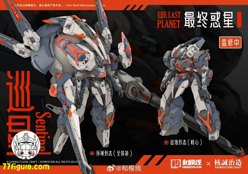 【先行販売】和模線 & 核誠治造 Earnestcore Craft 1/24 最後の惑星 巡星（Sentinel）プラモデル