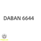 【予約商品】Daban 1/100 MG 6644 プラモデル