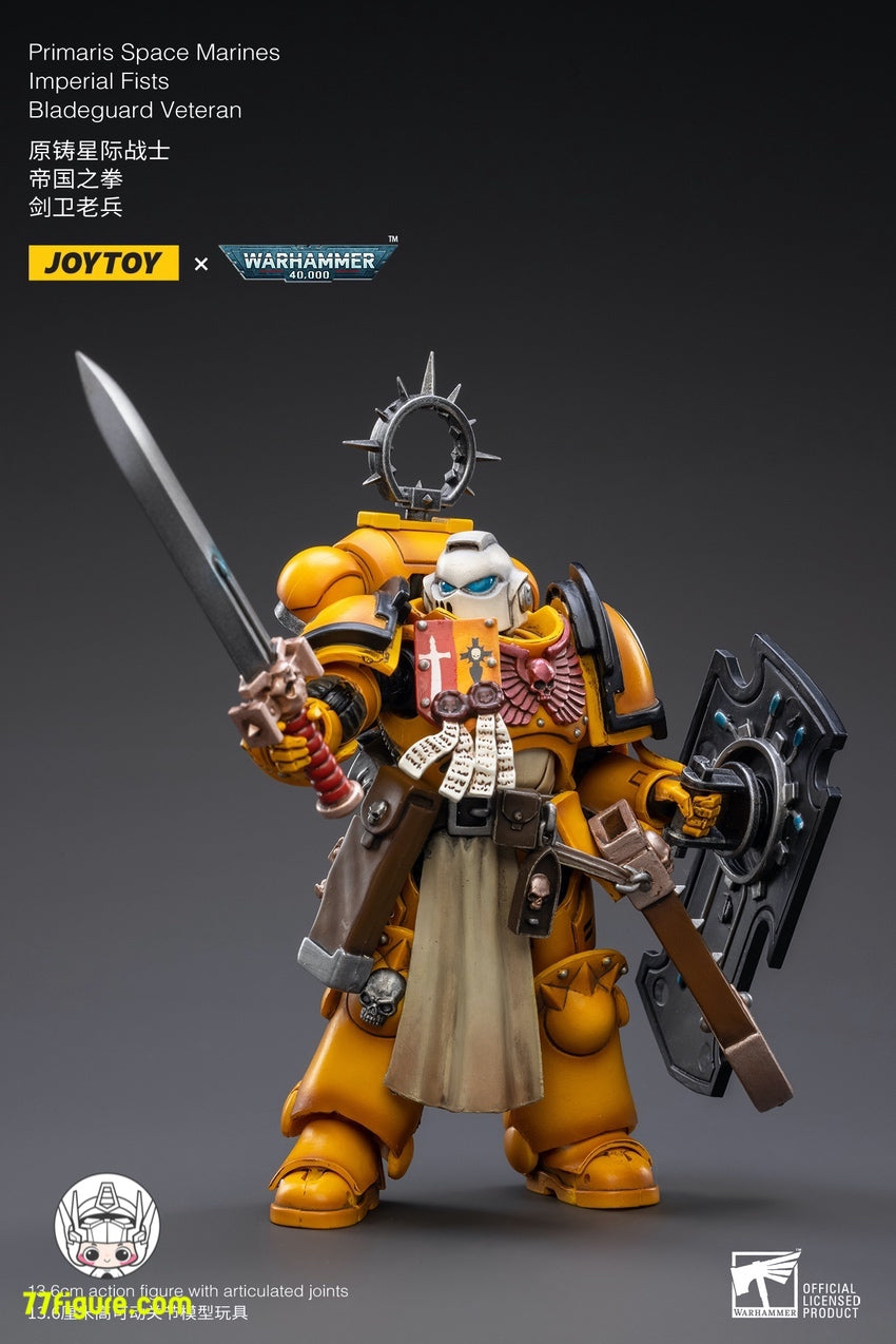 ジョイトイ JoyToy Source 1/18 『ウォーハンマー40K』インペリアルフィスト ブレードガードベテラン 塗装済み可動フィギュア