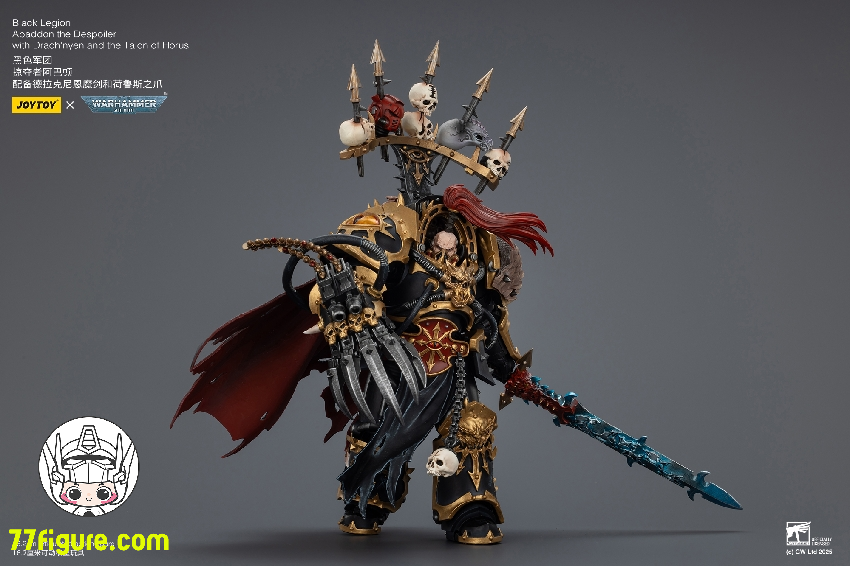 【予約商品】ジョイトイ JoyToy Source 1/18 『ウォーハンマー40K』ブラック・レギオン アバドン・ザ・デスポイラー ドラクニエンとホルスの爪付き 塗装済み可動フィギュア