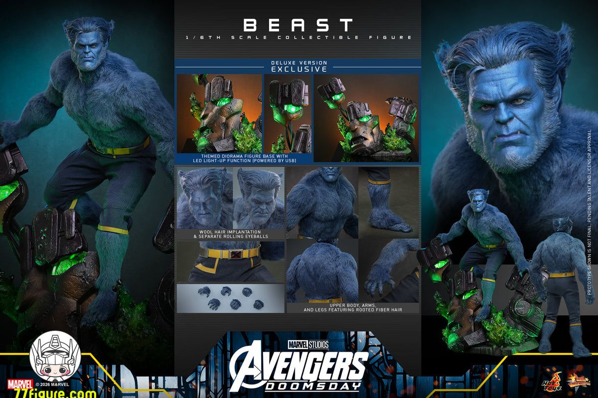 【予約商品】Hot Toys 1/6 アベンジャーズ：ドゥームズデイ ビースト 豪華版 塗装済み可動フィギュア