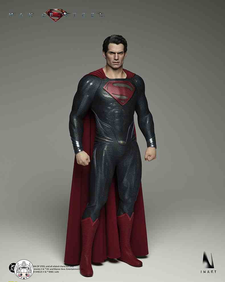 【予約商品】INART 1/6 AgA042 スーパーマン：マン・オブ・スティール スーパーマン ダブルヘッドスカルプトVer. 塗装済み可動フィギュア