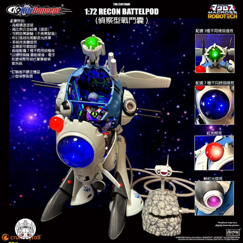【品切れ】KitzConcept 1/72 『超時空要塞マクロス』偵察ポッド 塗装済み可動フィギュア