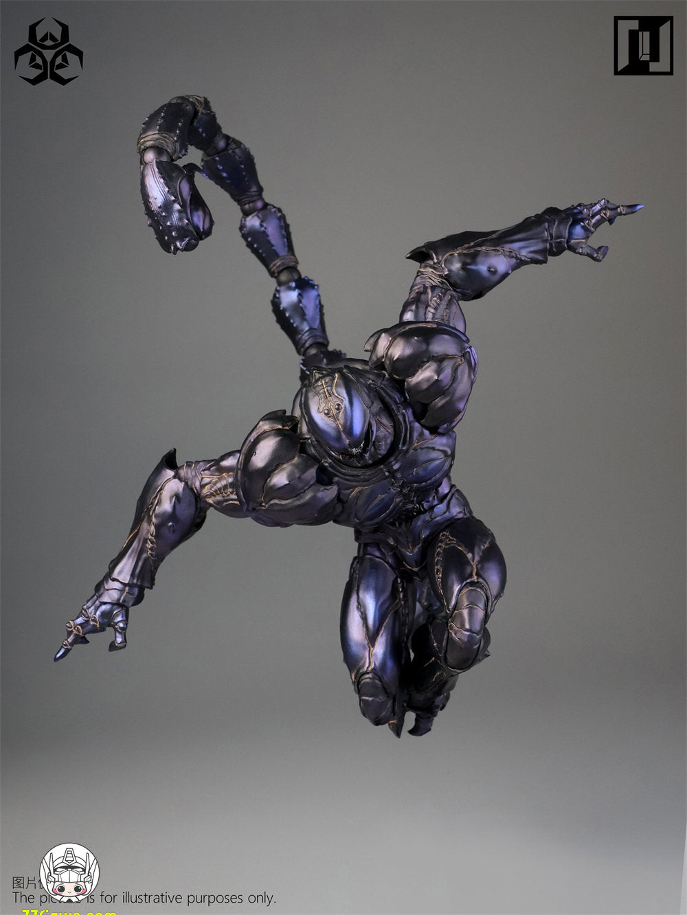 【予約商品】Mirrfig 1/12 MF004-B エボリューショナリー・バトルフィールド：プレイグ ゴーストパープル 塗装済み可動フィギュア