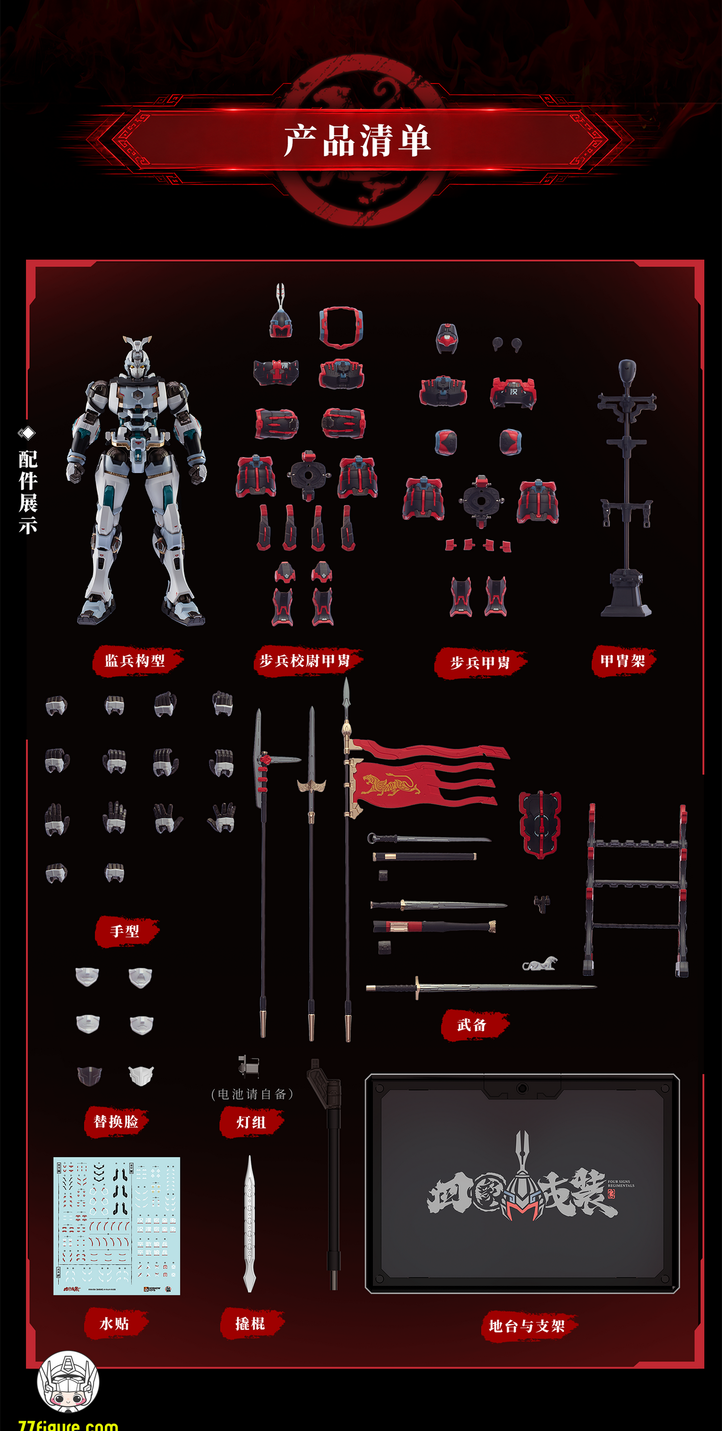 【予約商品】Moshow 模寿 MSY0001 精英級・大漢虎賁・奎宿装セット プラモデル