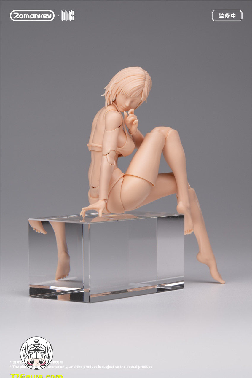 【予約商品】Romankey 1/12 UMS004 Mia 無塗装Ver. 可動女性素体