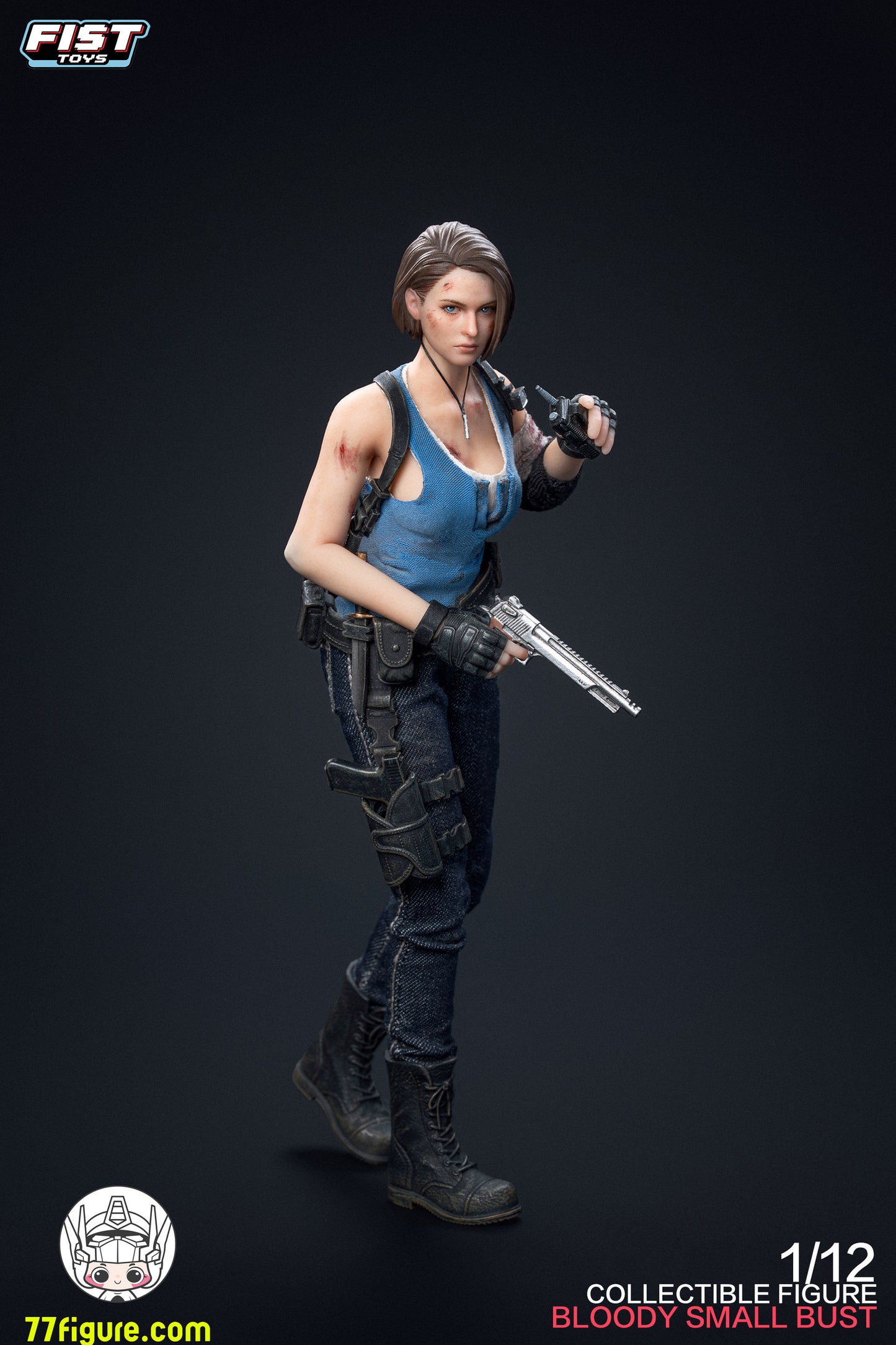 Fist Toys 1/12 FIST-002 ドゥームズデイ・コップ ブラッディVer. スモールバストVer. 塗装済み可動フィギュア